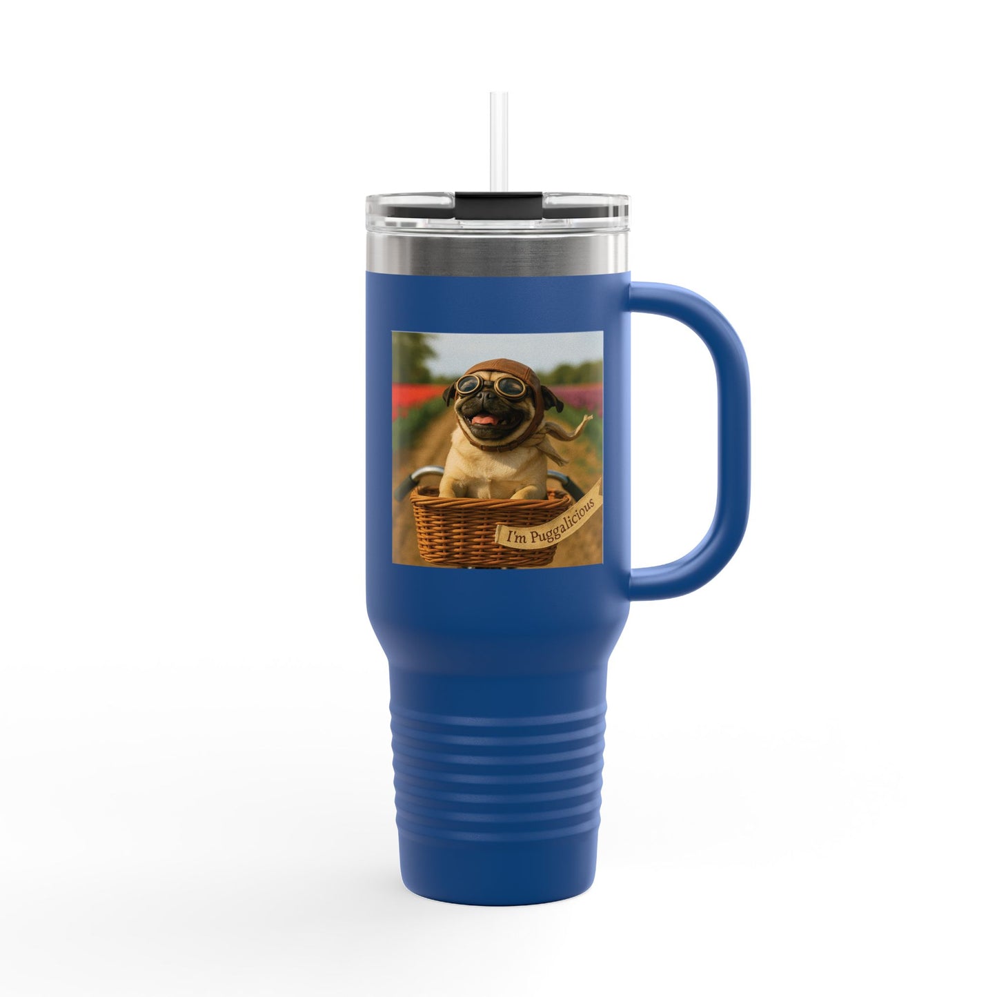 Travel Mug - Pug Dogs Insulated Cup