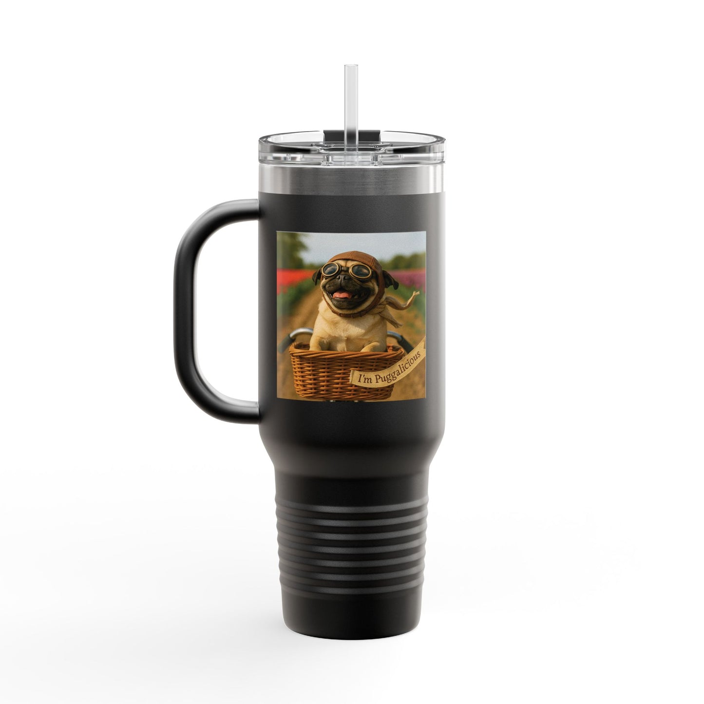 Travel Mug - Pug Dogs Insulated Cup