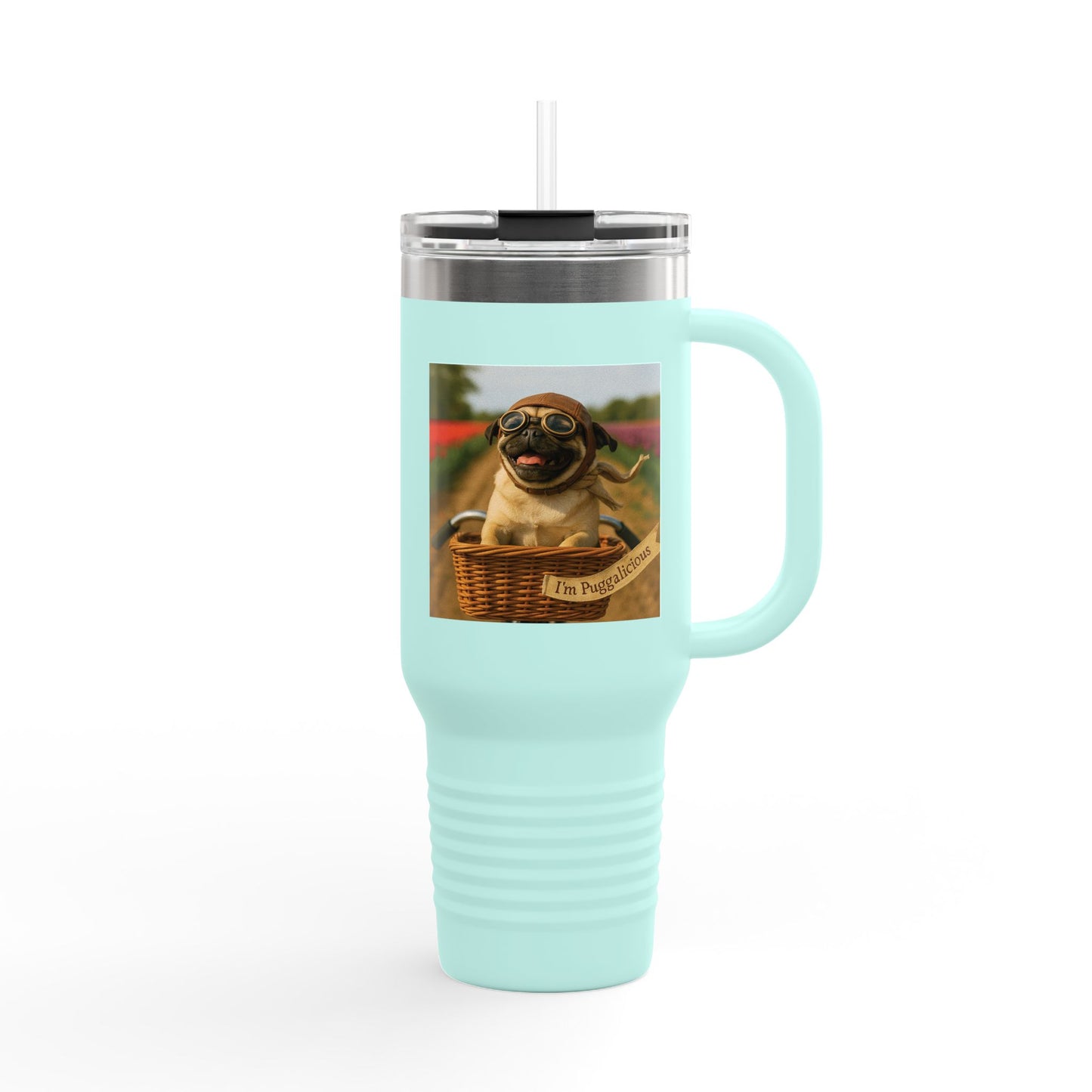 Travel Mug - Pug Dogs Insulated Cup