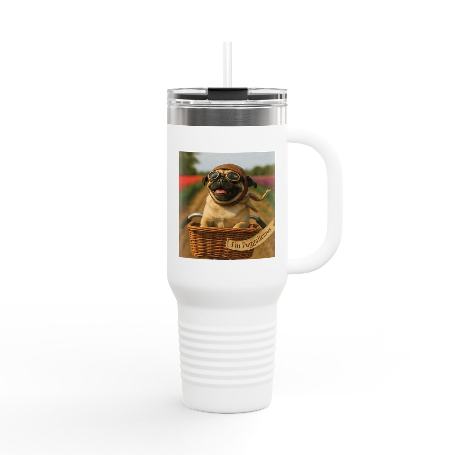 Travel Mug - Pug Dogs Insulated Cup