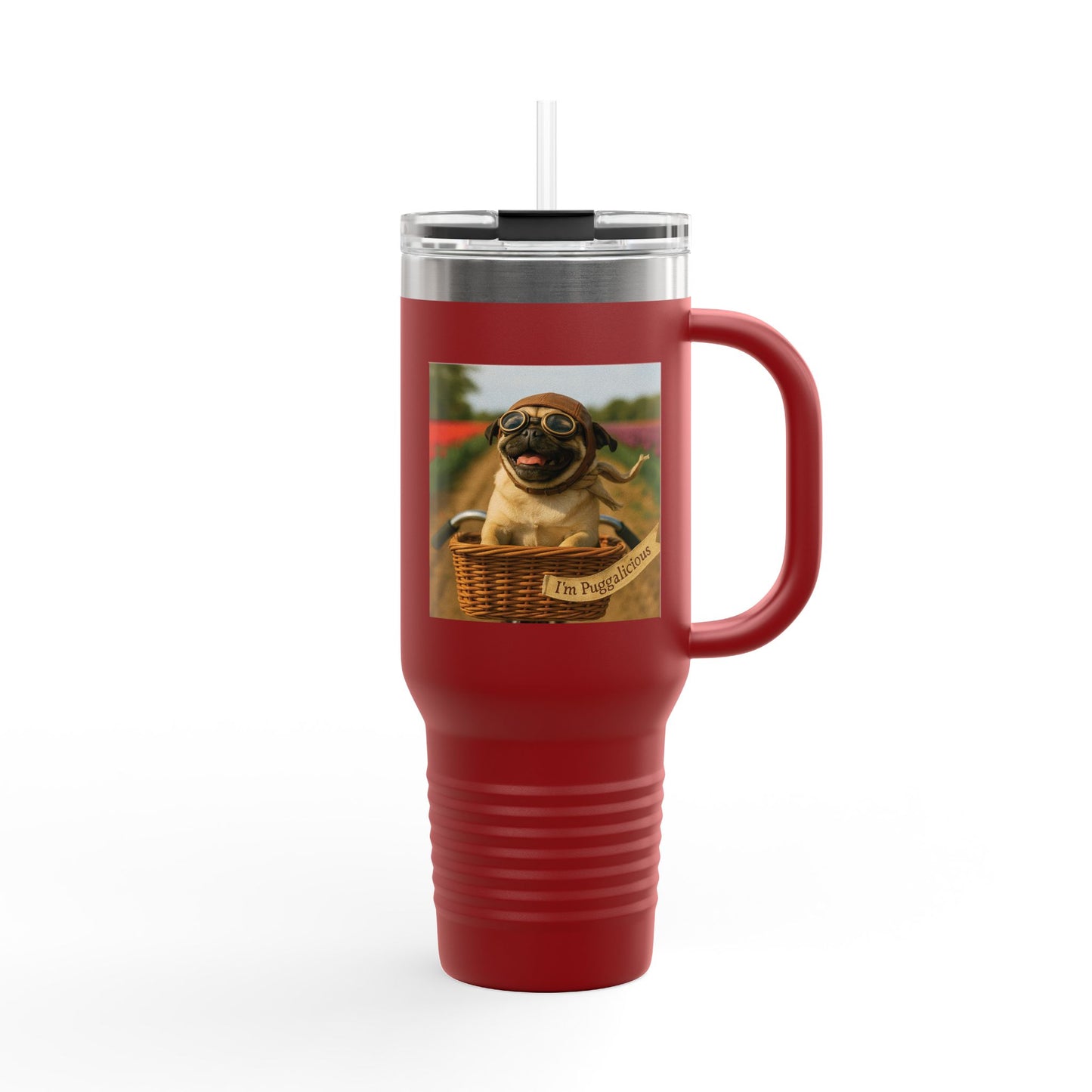 Travel Mug - Pug Dogs Insulated Cup