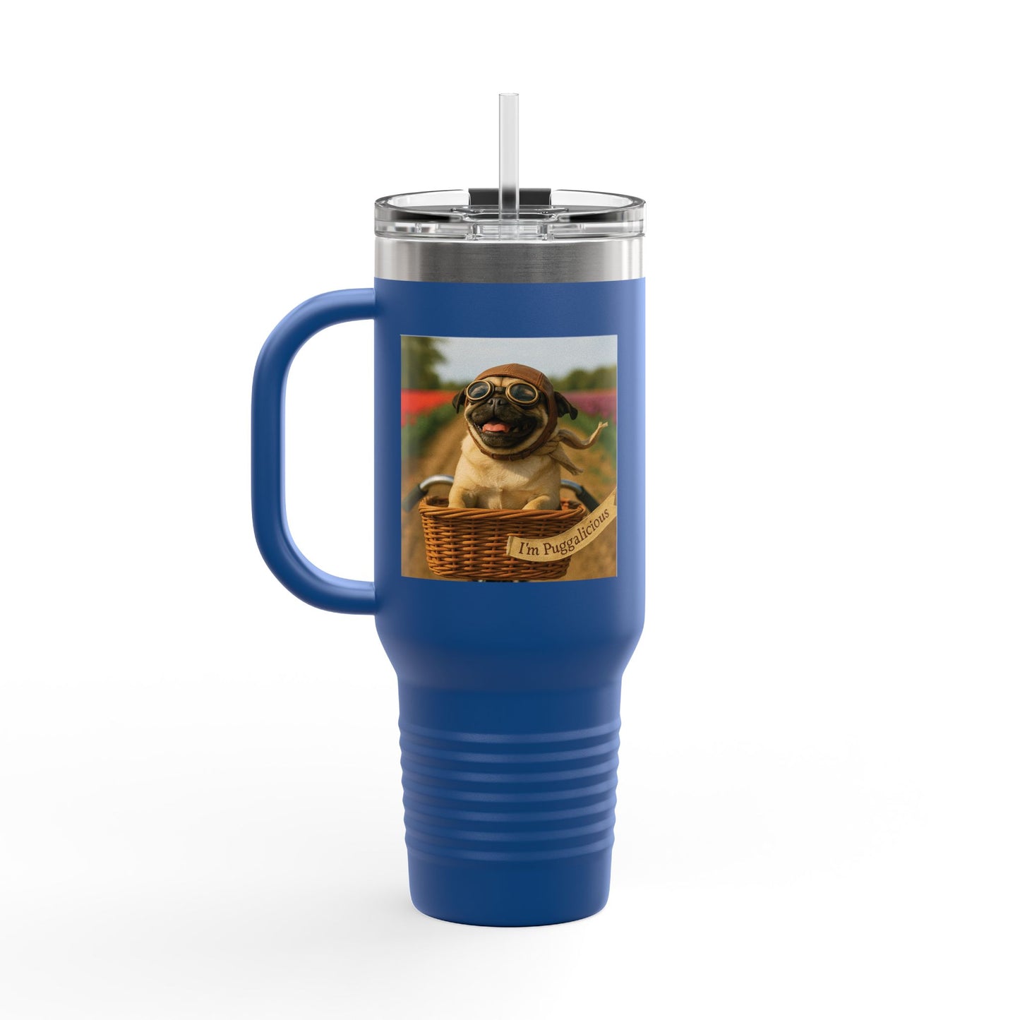 Travel Mug - Pug Dogs Insulated Cup