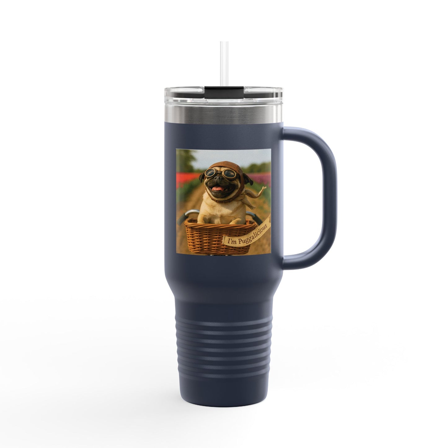 Travel Mug - Pug Dogs Insulated Cup