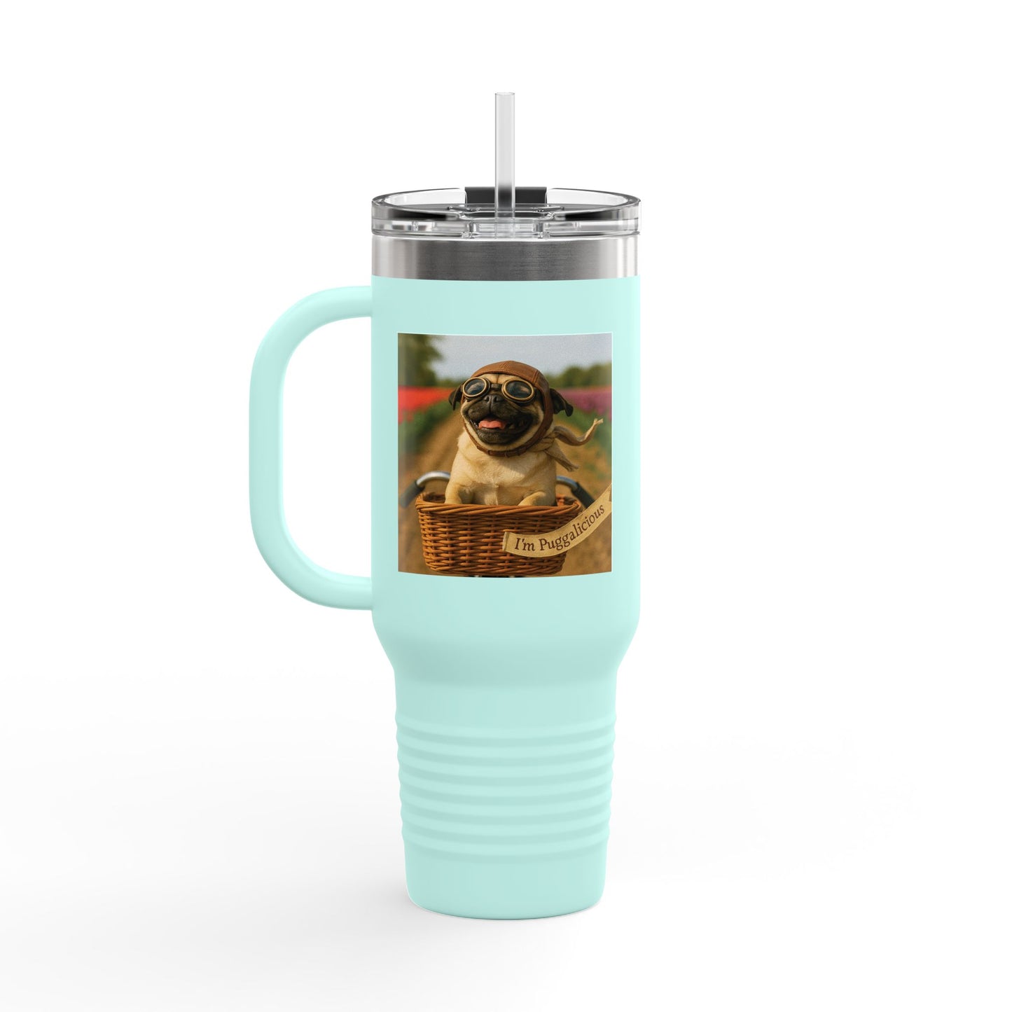 Travel Mug - Pug Dogs Insulated Cup
