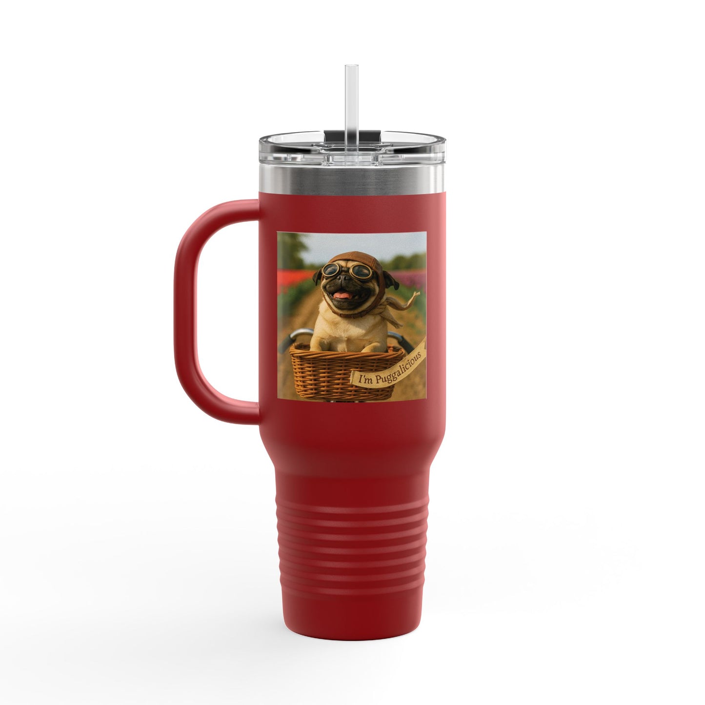Travel Mug - Pug Dogs Insulated Cup
