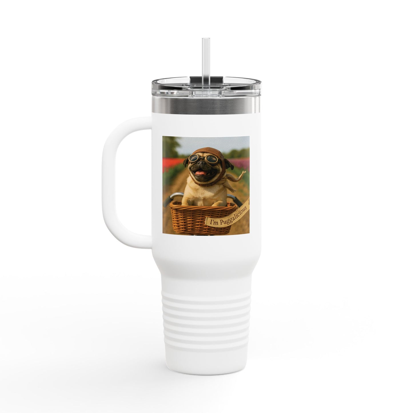 Travel Mug - Pug Dogs Insulated Cup