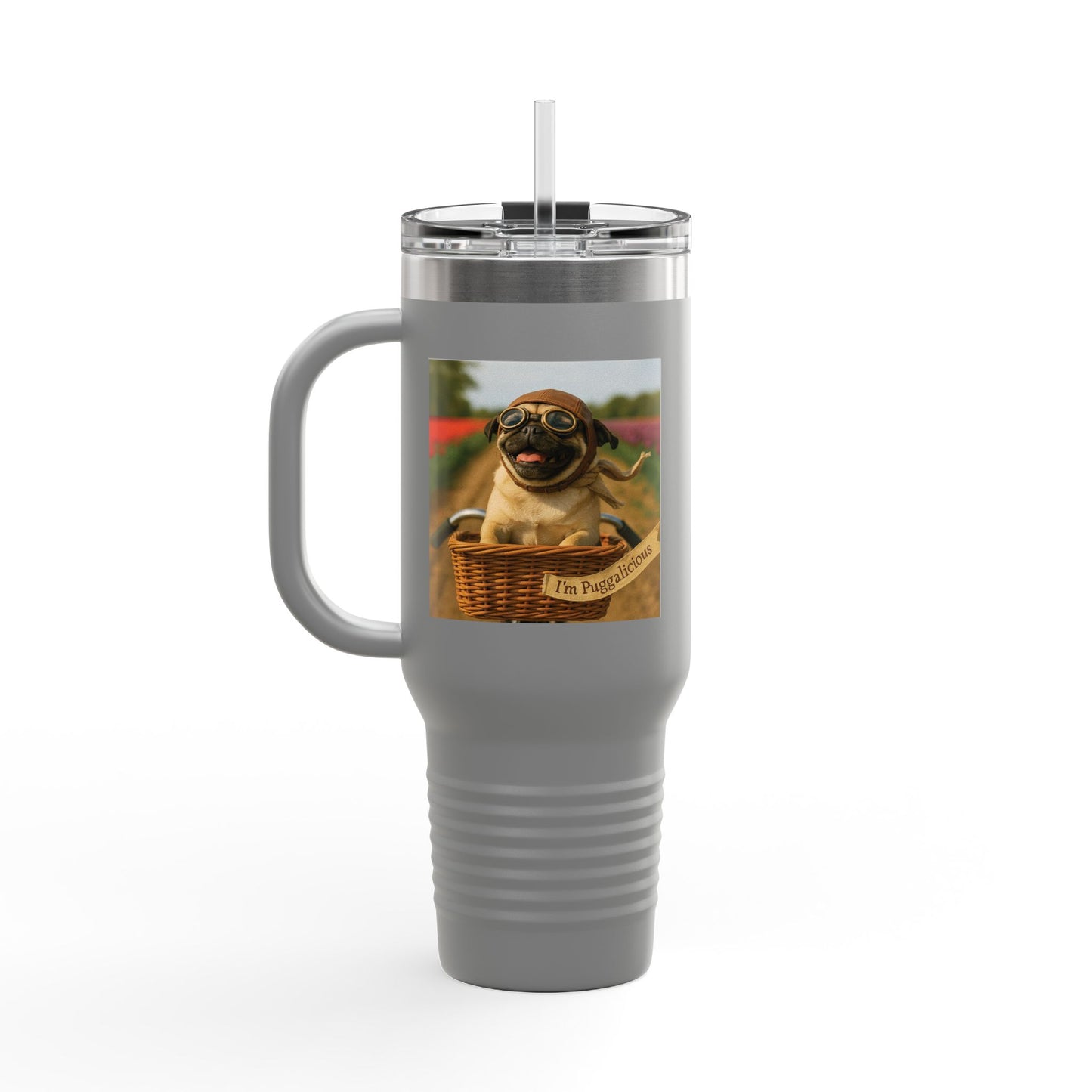 Travel Mug - Pug Dogs Insulated Cup