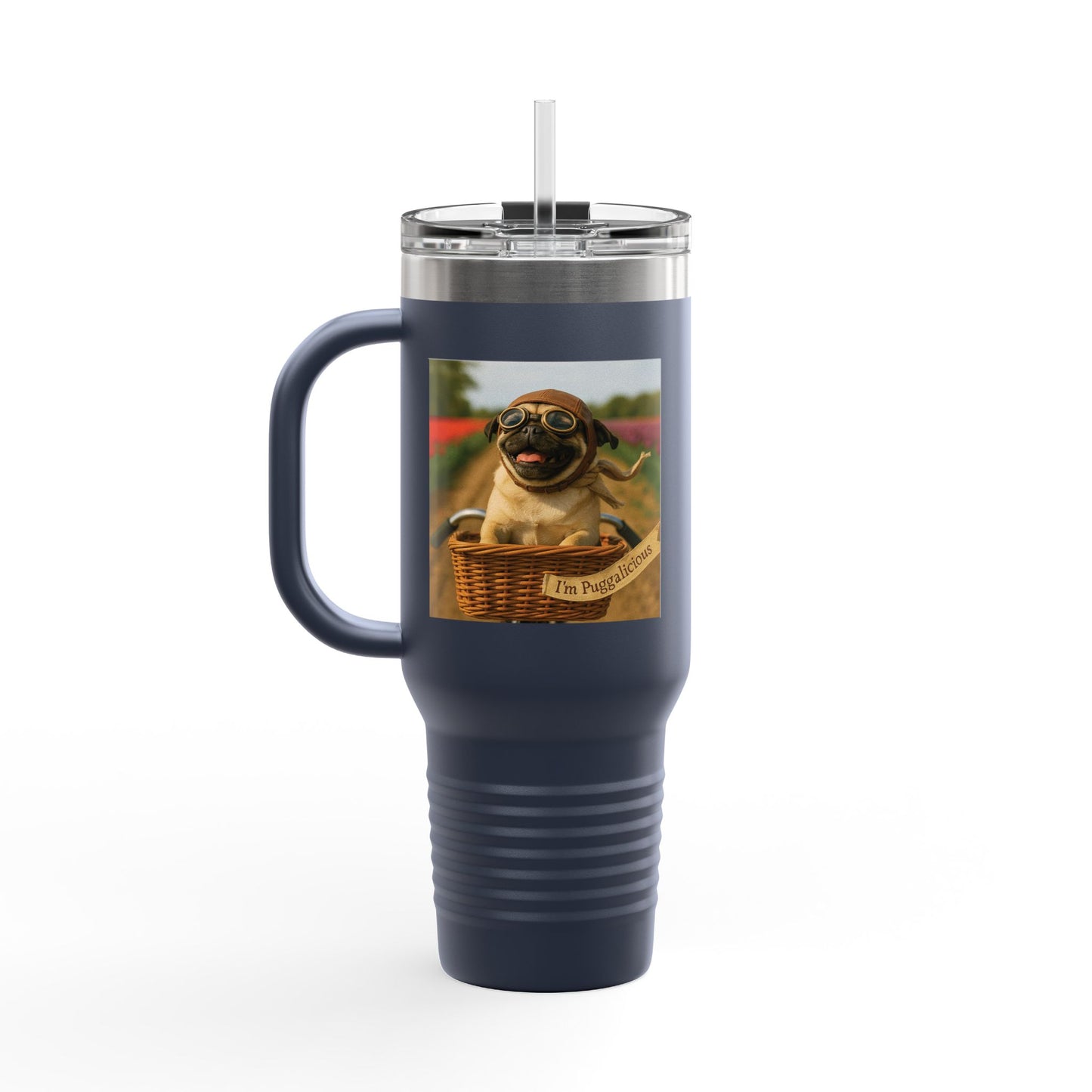 Travel Mug - Pug Dogs Insulated Cup