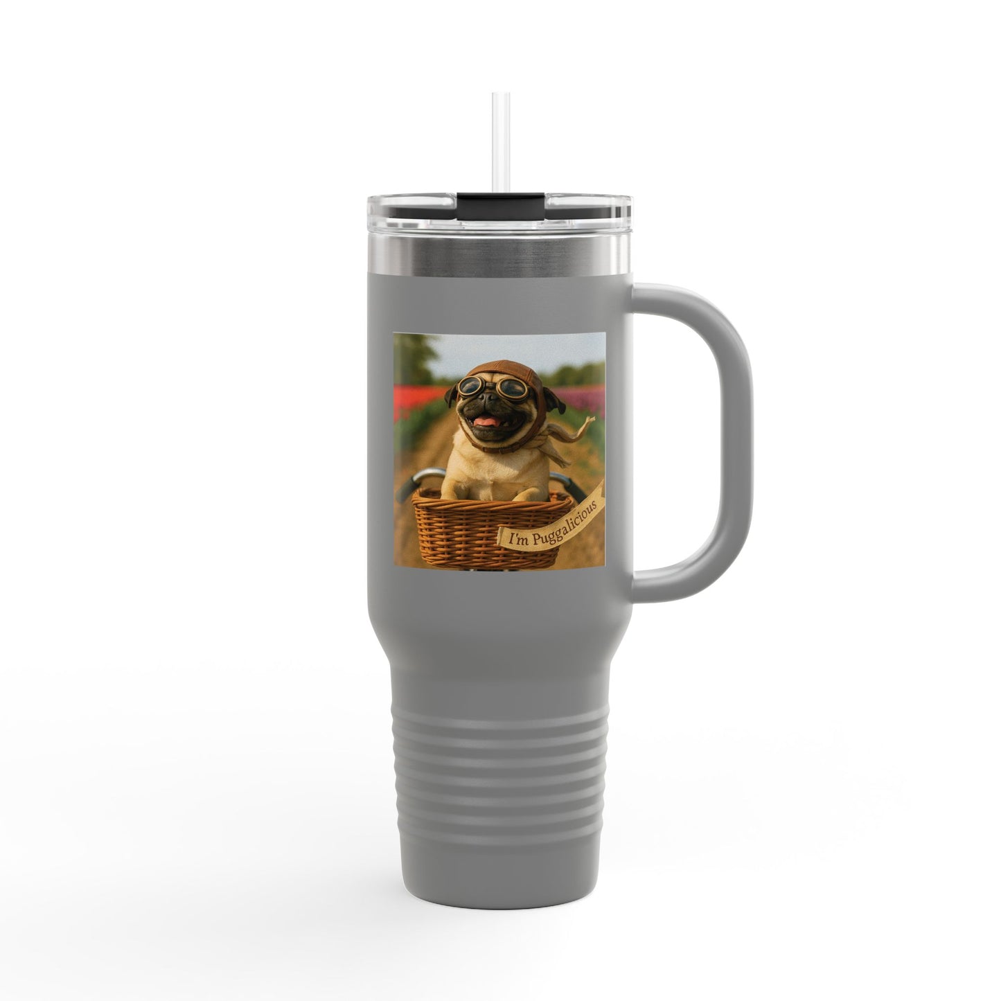 Travel Mug - Pug Dogs Insulated Cup