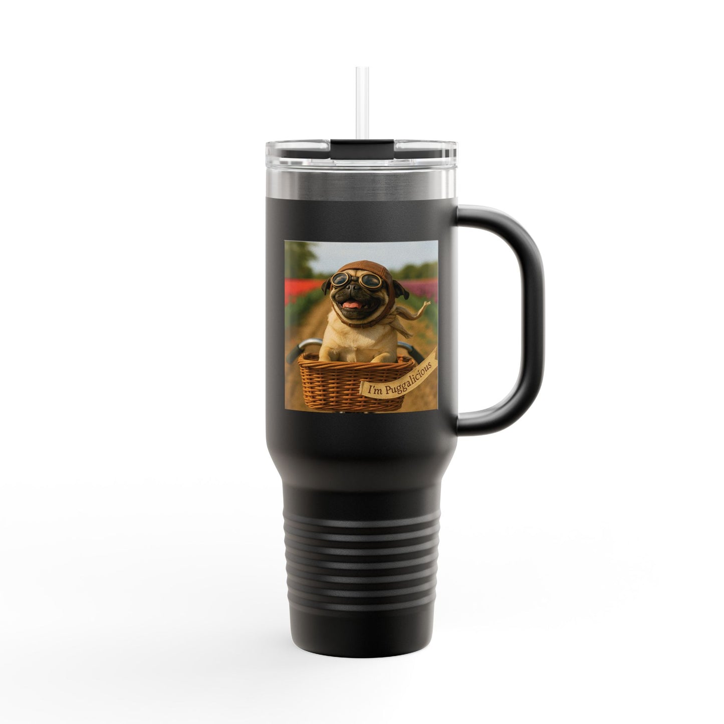 Travel Mug - Pug Dogs Insulated Cup